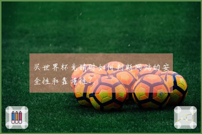 买世界杯竞猜时如何判断网站的安全性和靠谱性？