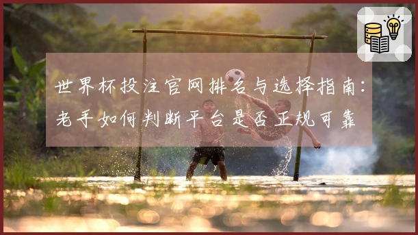 世界杯投注官网排名与选择指南：老手如何判断平台是否正规可靠