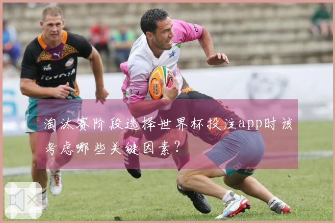 淘汰赛阶段选择世界杯投注app时该考虑哪些关键因素？